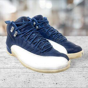 Jordan Mens 12 Retro Basketball Indigo Sneakers Blue Obsidian Mens Size 12